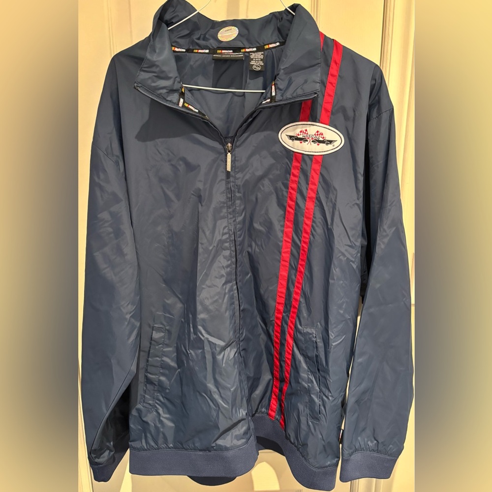 Mens NASCAR Vintage Y2K Size XXL Chase Light Windbreaker Jacket New Without Tags